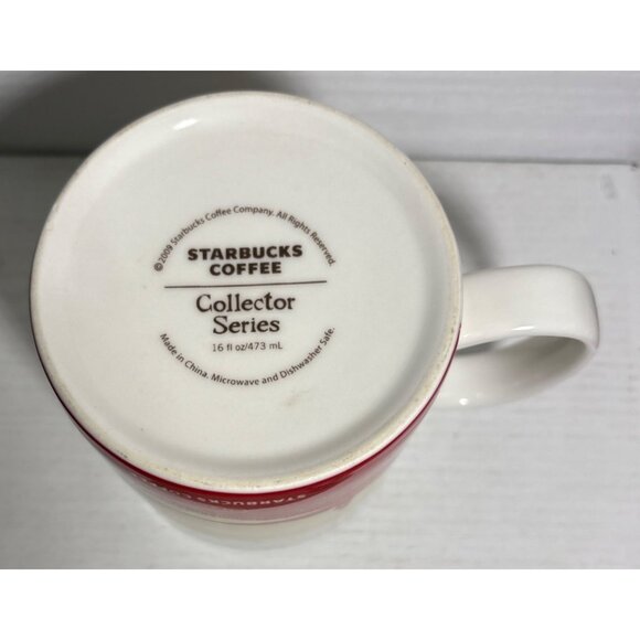 Starbucks Ohio Collector Series Mug 16 oz Red White - Picture 4 of 6